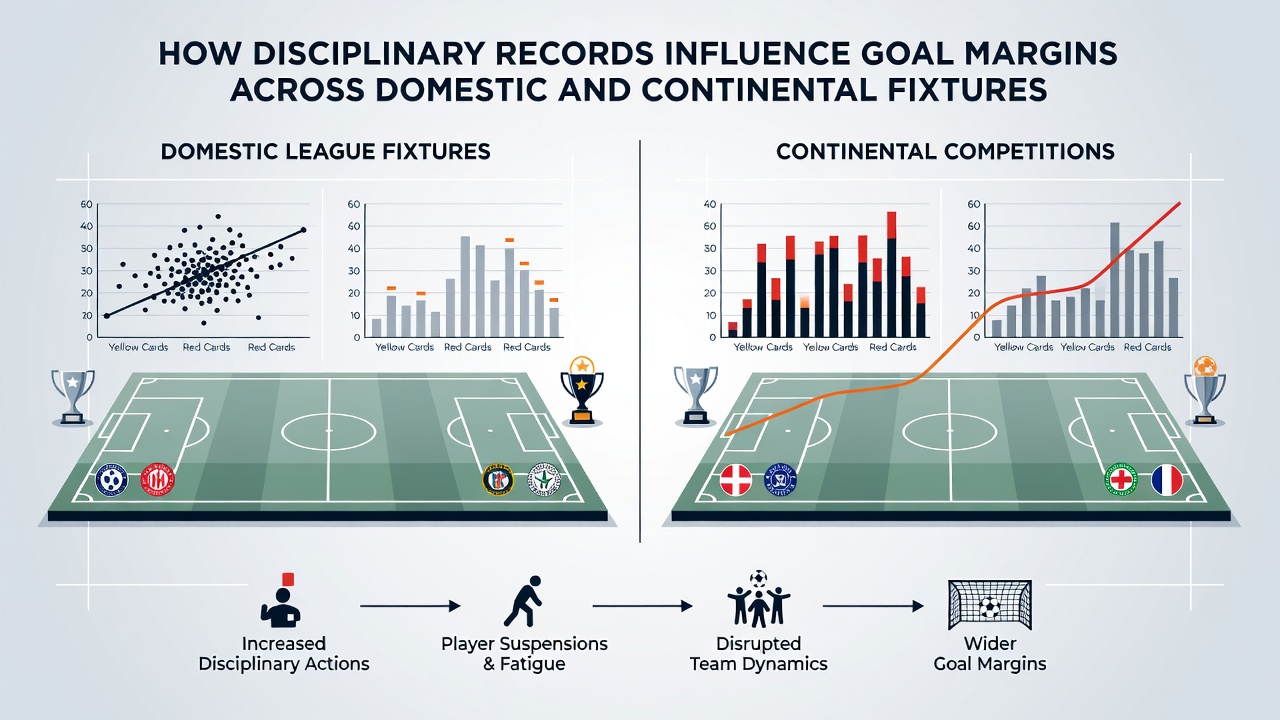 UEFA match scene showing a red card decision and its impact on team formation and goal difference