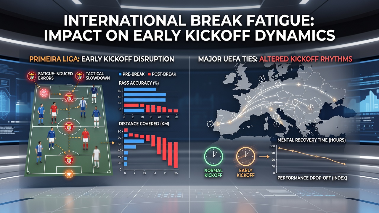 UEFA match analysis showing squad rotation decisions influenced by international break recovery